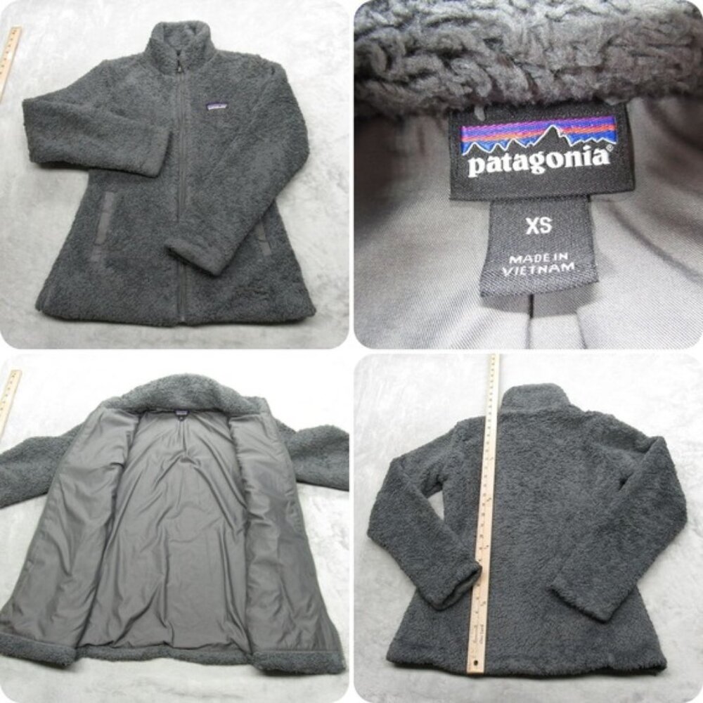 Patagonia Jacket Womens XS Pine Green Full Zip Fuzzy Los Gatos Fleece Outdoor